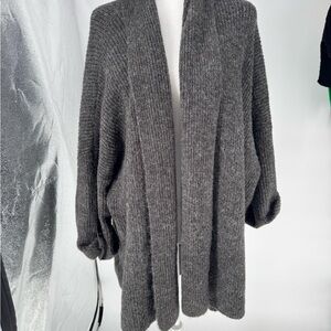 Anthropologie Akemi + Kin Elegant Charcoal Women's Cardigan O/S super soft